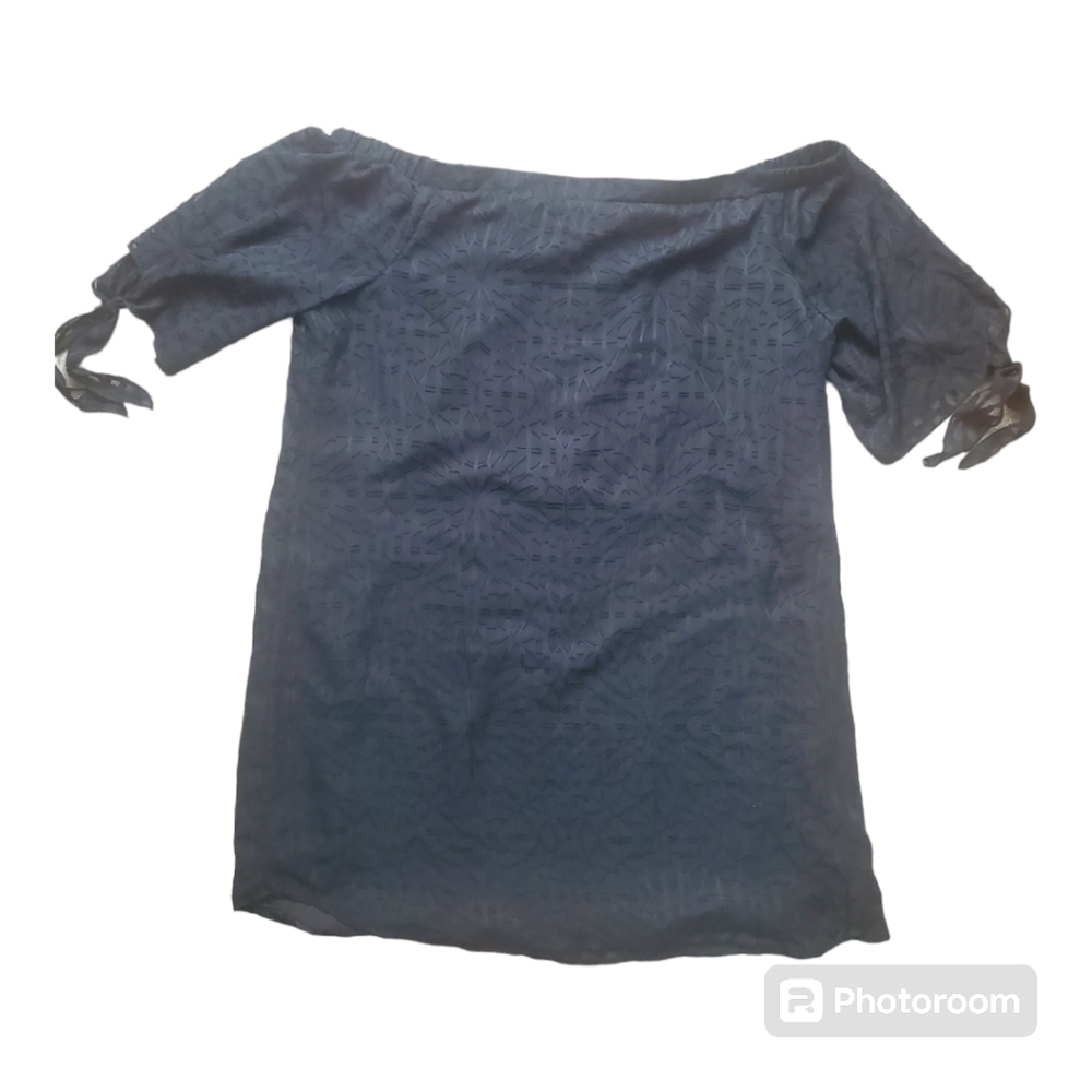 ANA Black Pattern Off the Sholder XL Mini Dess
